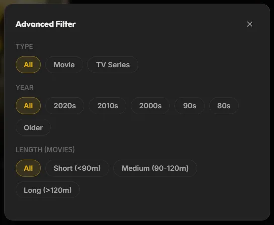 Advanced Filter